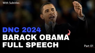 Barack Obama DNC 2024  Obama DNC 2024  DNC Convention 2024  DNC Speeches [upl. by Stanwood]