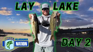 AL BASS Nation State CHAMPIONSHIP DAY 2 Lay Lake  Coosa River [upl. by Divan]