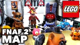 Building the Fnaf 2 Map with McFarlane Legos  2023 Fnaf Unboxing Review [upl. by Beekman]