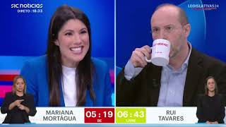 BE vs LIVRE  Mariana Mortágua vs Rui Tavares  Eleições Legislativas 2024 [upl. by Hebe50]