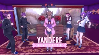 eliminating all the drama club members Mission Mode  Yandere Simulator [upl. by Aretahs]