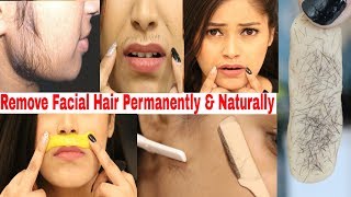 How to Remove Facial Hair Permanently💯Naturally At Home No Pain❌No Gelatin Be Natural [upl. by Marilee]