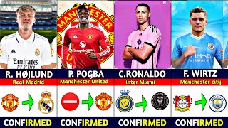 🚨New CONFIRMED and RUMOUR WINTER Transfers News 2025😜Paul Pogba Ronaldo Hojlund Wirtz [upl. by Maxy]