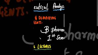 FREE B PHARMACY 1ST SEMESTER LECTURES ✅pharmacychemistry bpharmacy1stsem bpharmacy freelecture [upl. by Ocsirf]