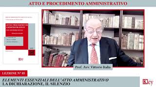 Atto e Procedimento ammvo  Lezione 05  Elementi essenziali dellatto amministrativo [upl. by Isolde]