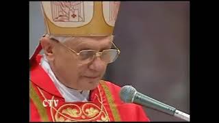 CAPPELLA PAPALE MASS «PRO ELIGENDO ROMANO PONTIFICE» HOMILY OF HIS EMINENCE CARD JOSEPH RATZINGER [upl. by Dermott966]