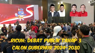 RICUH Debat calon gubernur Aceh 20252030 tahap3 ll Terpaksa di hentikan [upl. by Welcher]