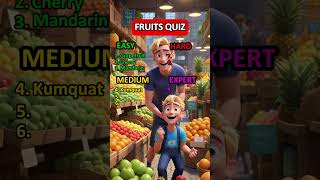 How well do you know fruits shorts quiz trivia [upl. by Glynas]