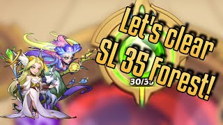 Idle Heroes  We clear SL35 Forest with a 1b Power team [upl. by Kolosick808]