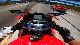 New Panigale V4S First Ride [upl. by Ellersick]