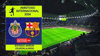 CHIVAS FEMENIL 14 BARCELONA FEMENI  AMISTOSO INTERNACIONAL 2024 EN EL ESTADIO AKRON [upl. by Letch38]