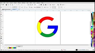 New Google Icon Draw in Corel Draw  Google icon Design  Corel Draw Designcoreldraw [upl. by Uri]