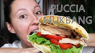 PUCCIA SALENTINA MUKBANG EATING SHOW 64  NUOVO CANALE [upl. by Glynas]