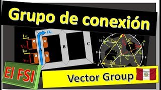 Grupo de conexión de el transformador trifásico  Vector Group [upl. by Esalb]