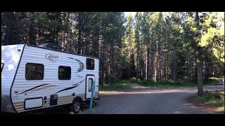 What does COLTER BAY CAMPGROUND look like  Grand Tetons [upl. by Ecyoj]