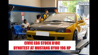 dyno dynotest civic estilo eg6 b16a b18c at engine plus motorsport sunter cpnk autoworks [upl. by Akinoj]