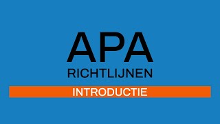 APArichtlijnen 7e editie Introductie [upl. by Rudman]