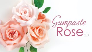 Gumpaste Rose Tutorial  Sugar Flowers [upl. by Eliathas]