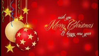 Happy New Year  Marry Christmas  Wallpaper Design in Coreldraw x7 With CDR File [upl. by O'Driscoll]