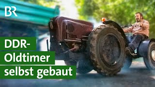 Die „Benzinkuh“ selbst gebaute Traktor DDR Oldtimer Marke Eigenbau  Unser Land  BR Fernsehen [upl. by Rodd724]