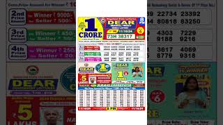 DEAR LOTTERY SAMBAD MORNING 8PM RESULT TODAY LIVE DRAW ON 11102024 NAGALAND [upl. by Aneehsyt77]