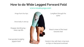 Beginners Yoga How to do Wide Legged Forward Bend [upl. by Calie564]