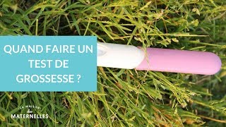 Quand faire un test de grossesse   La Maison des Maternelles LMDM [upl. by Eilram]