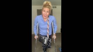 How to Be Self Sufficient with Crutches crutches selfhelp mobility [upl. by Ynnol758]