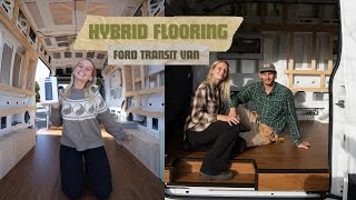 Installing HYBRID FLOORING in our FORD TRANSIT VAN [upl. by Eelyahs64]