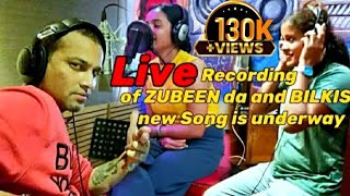 Live recording in the Studio of Zubeen Garg and Bilkis Inam new song is underway sikmikstudio [upl. by Tomasz]