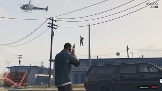 GTA 5 God Mode Vs Cops BRUTAL Kill Funny and epic moments gameplay [upl. by Kralc]