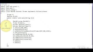 Java  Swing class JFileChooser  show open and save dialog box using button  CodeLearning [upl. by Cottrell]