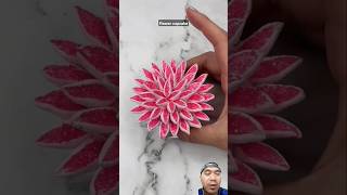 flower cupcake amazing decoratingflowercake art cake food feedshorts flowercake [upl. by Ellatsyrc]