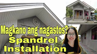 Spandrel Installation  Magkano ang nagastos  OFW Simple House [upl. by Leigh]