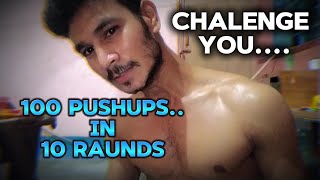 100 pushups in 10 raunds video trending youtube chalega you😡🥵 [upl. by Nalor86]