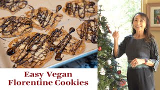 The BEST Vegan Florentines  Favorite delicate holiday cookies  THE VEGAN GOOD LIFE WITH MIYOKO [upl. by Gretel]