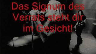 Böhse Onkelz  Signum des Verrats Lyrics [upl. by Tcideneb5]