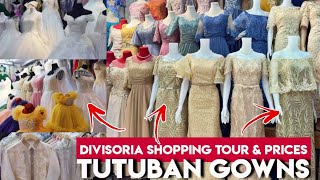 DIVISORIA SHOPPING Wedding Dresses Ninang Outfits Gowns amp Suits  Best Designs 2022  Tutuban [upl. by Muhan]