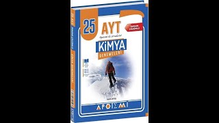 Apotemi Yayınları AYT Kimya 25 li Deneme [upl. by Gant]