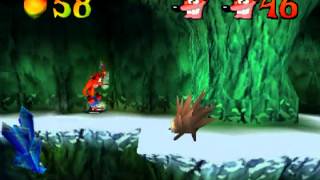 Crash Bandicoot 2 Cortex Strikes Back  Stage 6 Snow Biz 100 Completed [upl. by Ulysses]