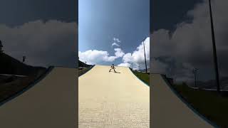 Skier Hits Massive Jump NAKED 😬 parkskiing ski snowboarding [upl. by Muhcan]