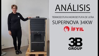 Termoestufa  Hidroestufa de leña Supernova de 34KW de IFYIL [upl. by Marentic]