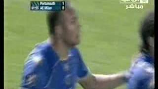 Portsmouth Vs Milan  Kaboul Goal 10 [upl. by Eyt]