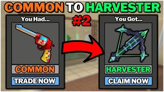 Common To Harvester Day 2 MM2 Trading Challenge [upl. by Rika266]