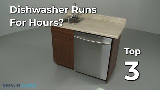 Dishwasher Runs For Hours — Dishwasher Troubleshooting [upl. by Artinak]