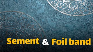 Texture trainingfoil band trainingdecorativ wallwall patina tutorial [upl. by Vatsug]