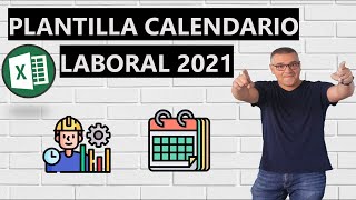 Plantilla de calendario laboral 2021 en Excel [upl. by Nyrem711]