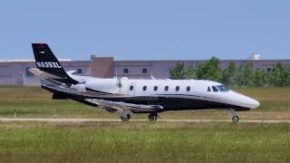 2017 Textron Cessna 560XL Citation XLS  Taxi amp Takeoff  JCIKIXD  N635XL [upl. by Eisse668]