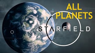 Landing on ALL PLANETS in Starfield Timelapse x8 [upl. by Einiar]