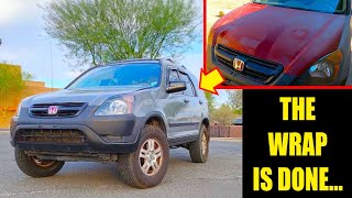 THE HOOD LOOKS PERFECT NOW  OffRoad Build 2003 2nd Gen Honda Crv [upl. by Clerk]